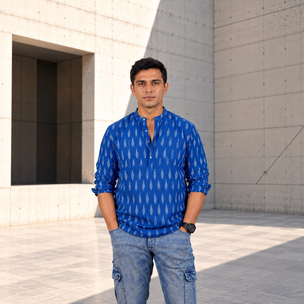 HANDSTITCHED MANDARIN COLLAR KURTA