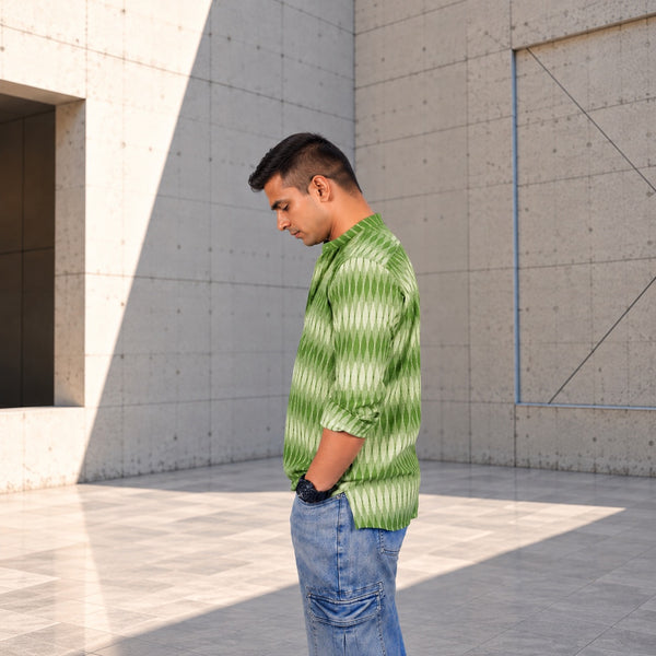 HANDSTITCHED MANDARIN COLLAR KURTA