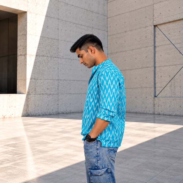 HANDSTITCHED MANDARIN COLLAR KURTA