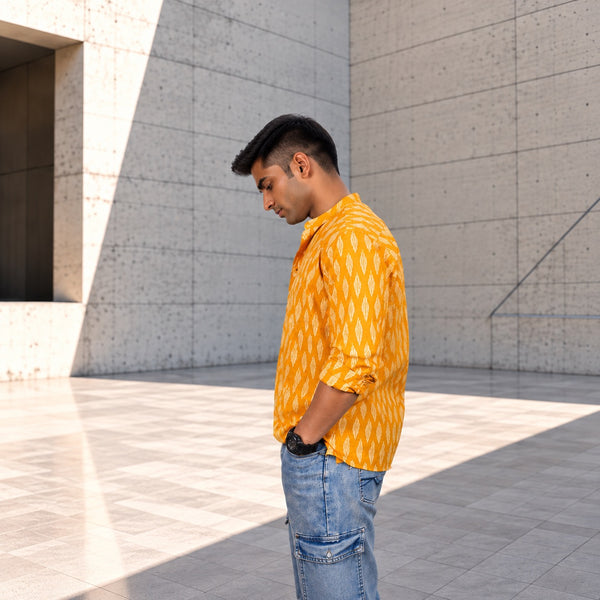HANDSTITCHED MANDARIN COLLAR KURTA