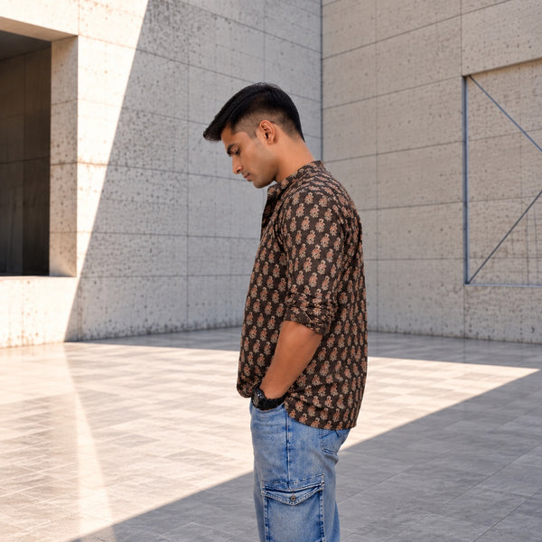 HANDSTITCHED MANDARIN COLLAR KURTA