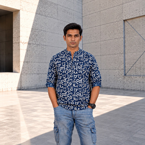 HANDSTITCHED MANDARIN COLLAR KURTA