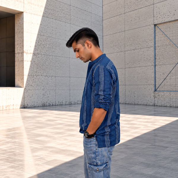 HANDSTITCHED MANDARIN COLLAR KURTA