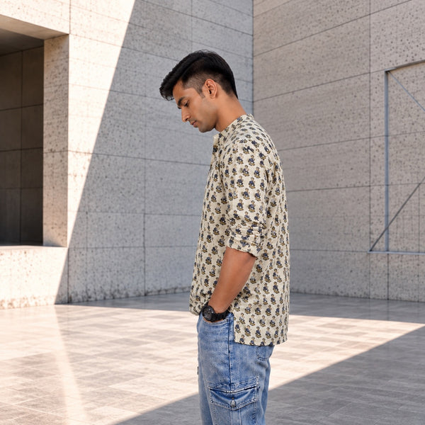 HANDSTITCHED MANDARIN COLLAR KURTA