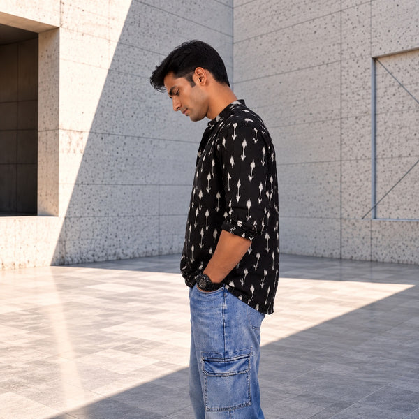 HANDSTITCHED MANDARIN COLLAR KURTA