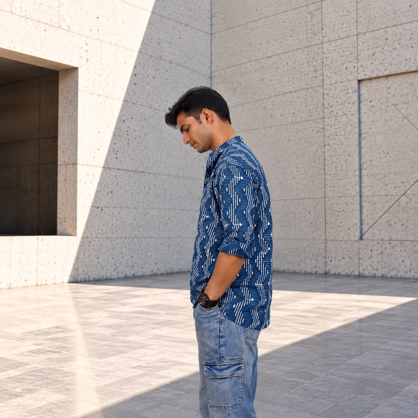 HANDSTITCHED MANDARIN COLLAR KURTA