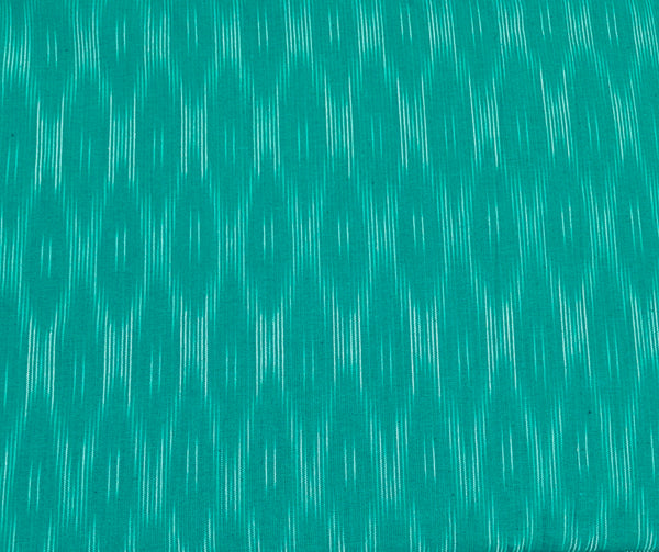 POCHAMPALLY TEAL SINGLE IKAT COTTON FABRIC