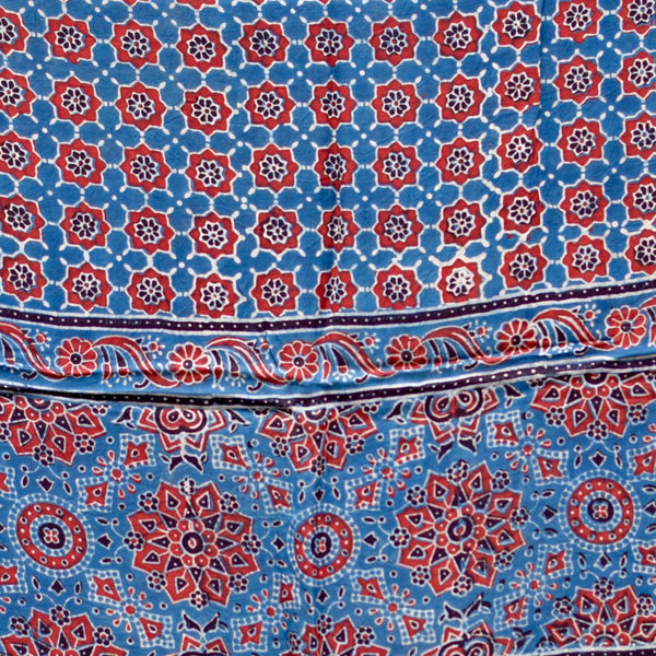 HANDBLOCK MODAL SILK AJRAKH STOLE